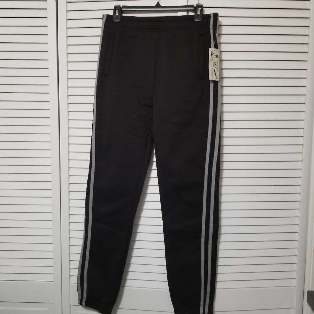 Islandia Black Jogger Fleece Pants Medium